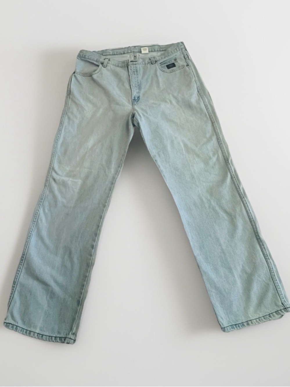 Vintage Harley Davidson Made in USA Light Wash Jeans (Size:40/32) Pre-owned #A29